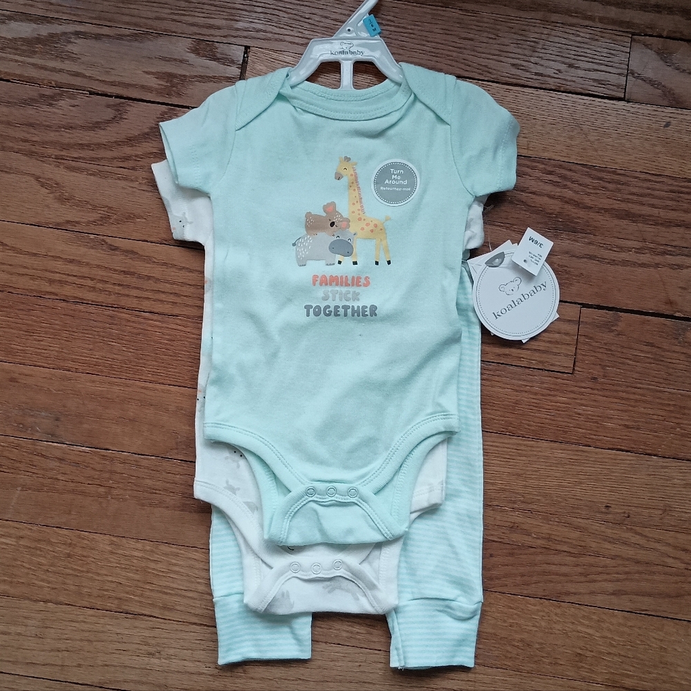 NWT Koala Baby Hippo 3pc‎ Set